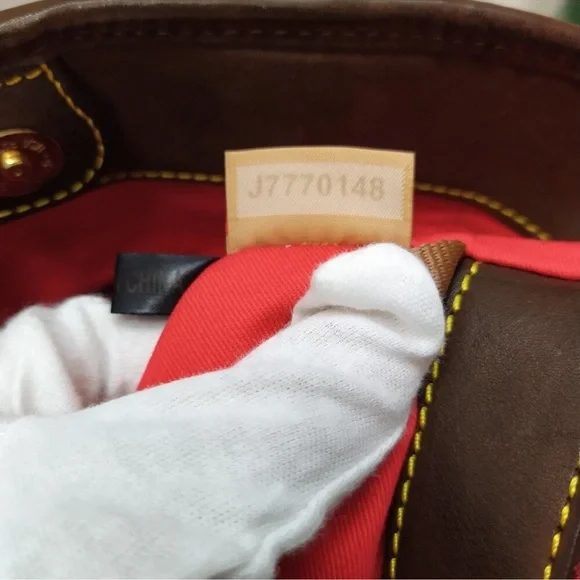 Dooney & Bourke Chocolate Tessuta Excellent  Condition Woven Leather Tote - Picture 13 of 13